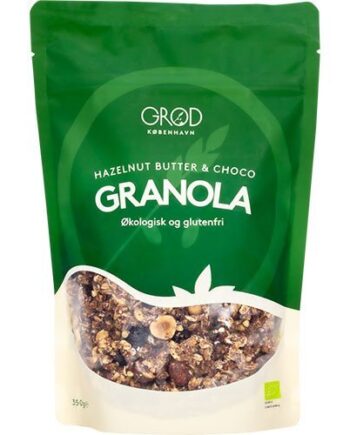 Grød Hazelnut Butter   Choco Granola økologisk 350 Gram