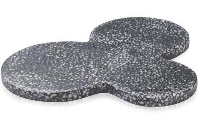 Humdakin Milan Terrazzo Plade  Sort