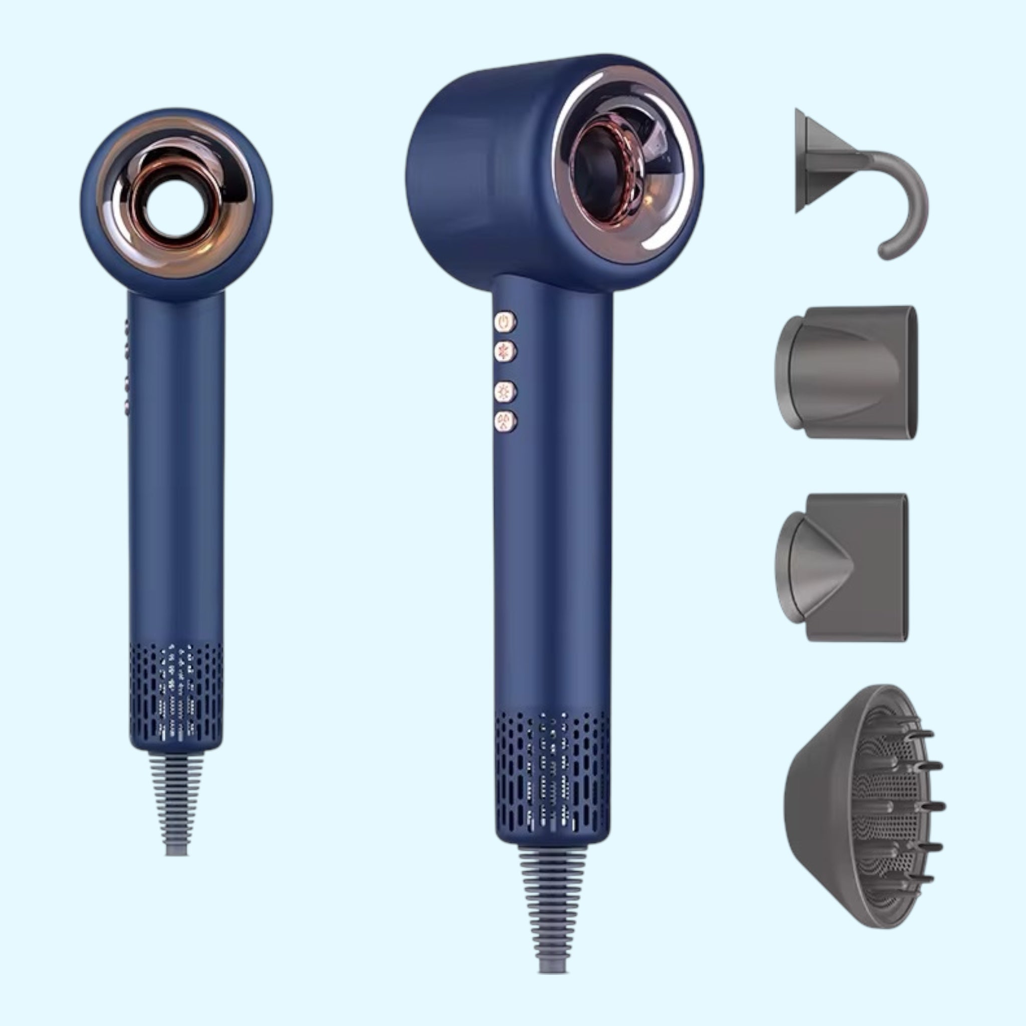 Ionic Proff Hårtørre Salon Model   Blå
