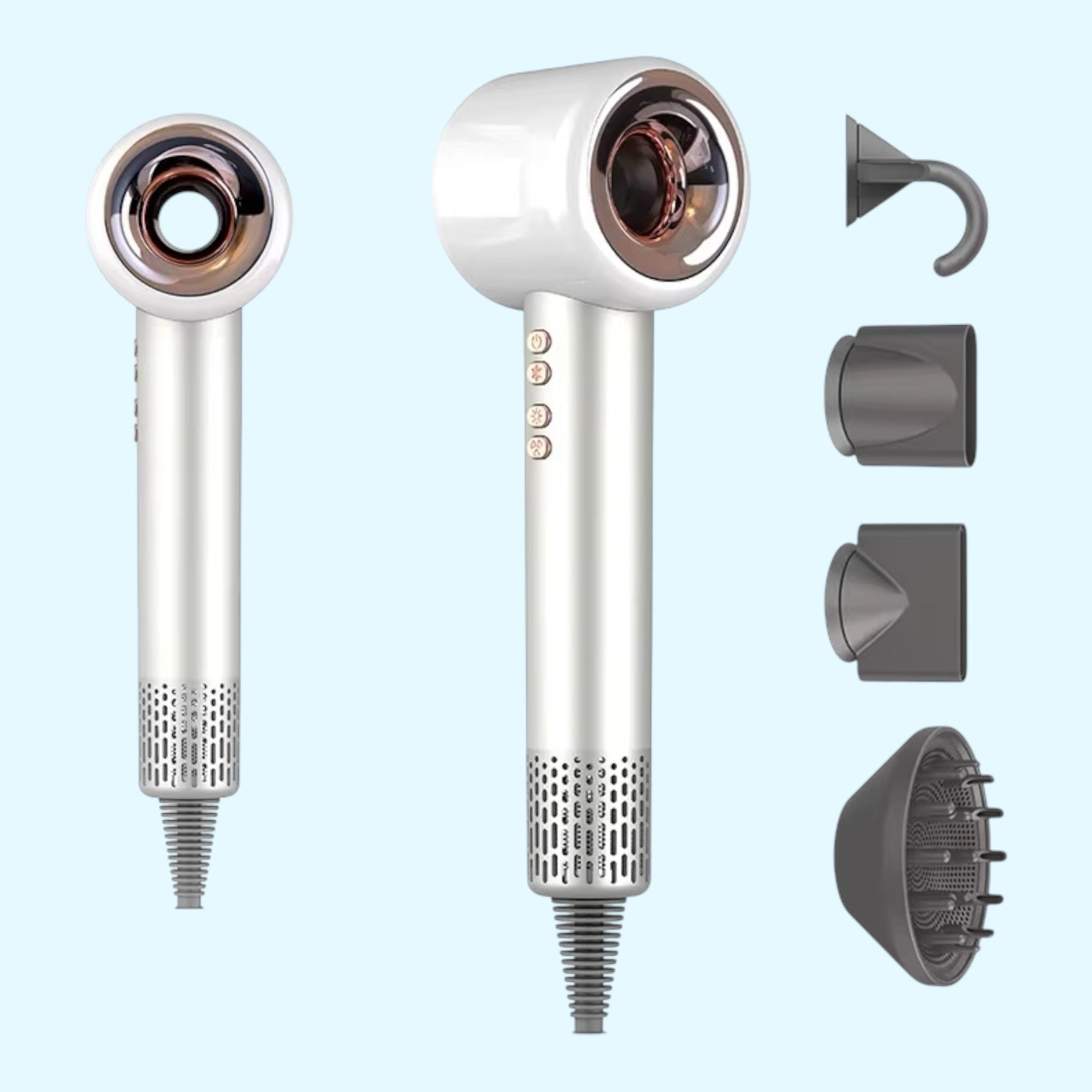 Ionic Proff Hårtørre Salon Model   Hvid