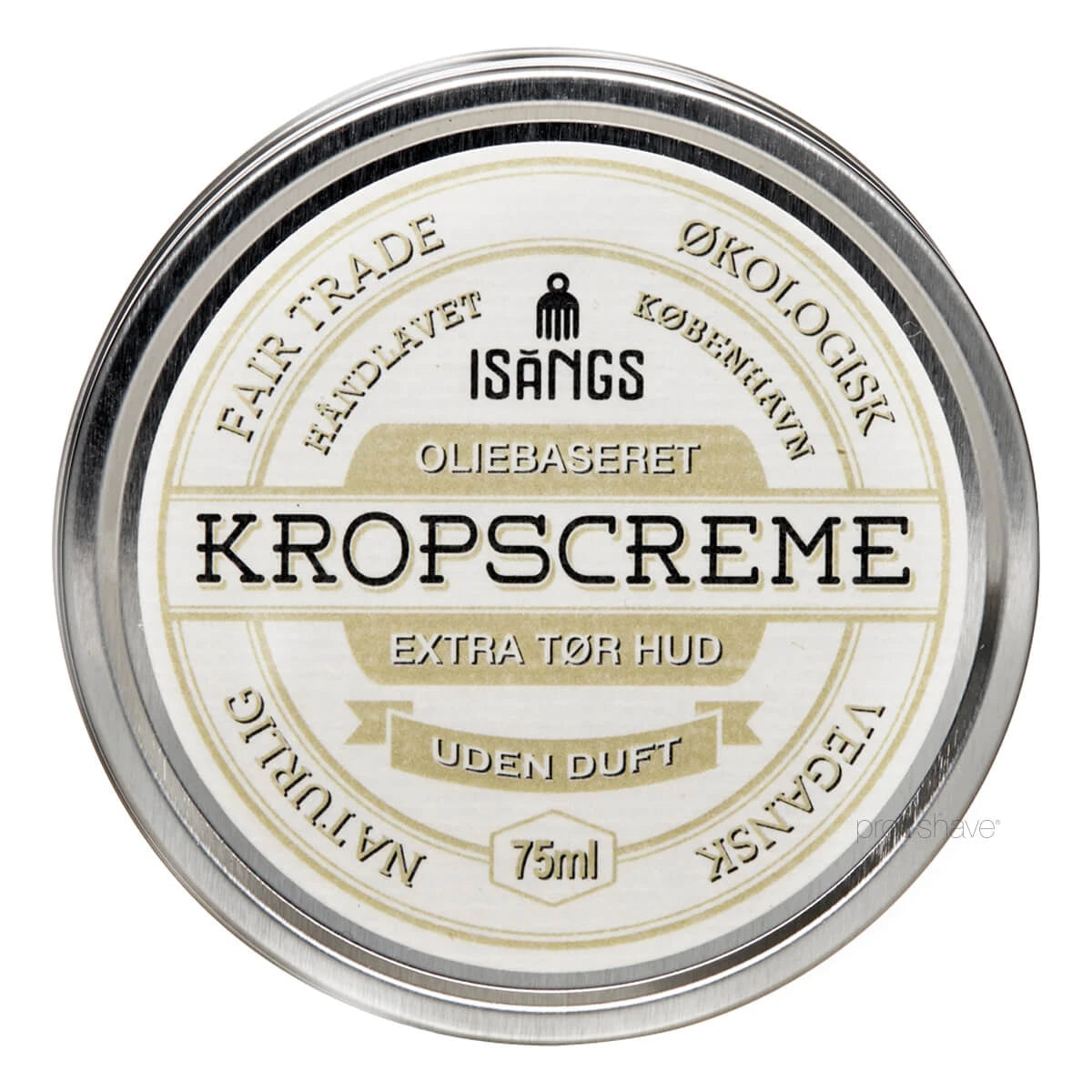 Isangs Kropscreme Til Ekstra Tør Hud Uden Duft 75 Ml