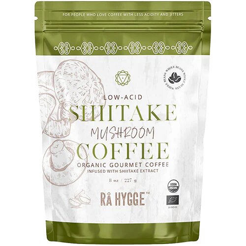 Kaffe Shiitake Svampeekstrakt- Hele Bønner økologisk 227 Gram