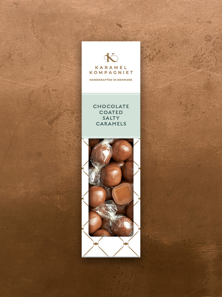 Karamelkompagniet Gaveæske   Chokoladeovertrukket Saltkaramel  109g