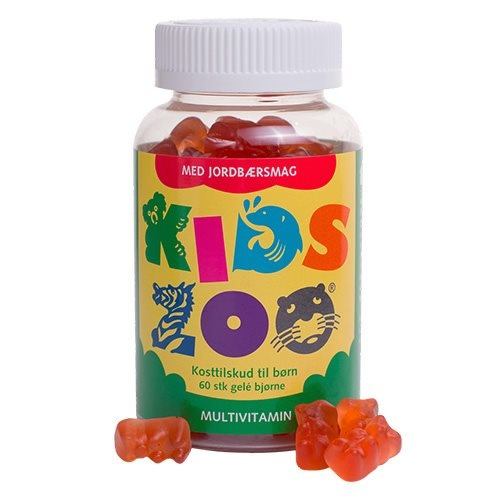 Kids Zoo Multivitamin    Jordbærsmag 60 Stk