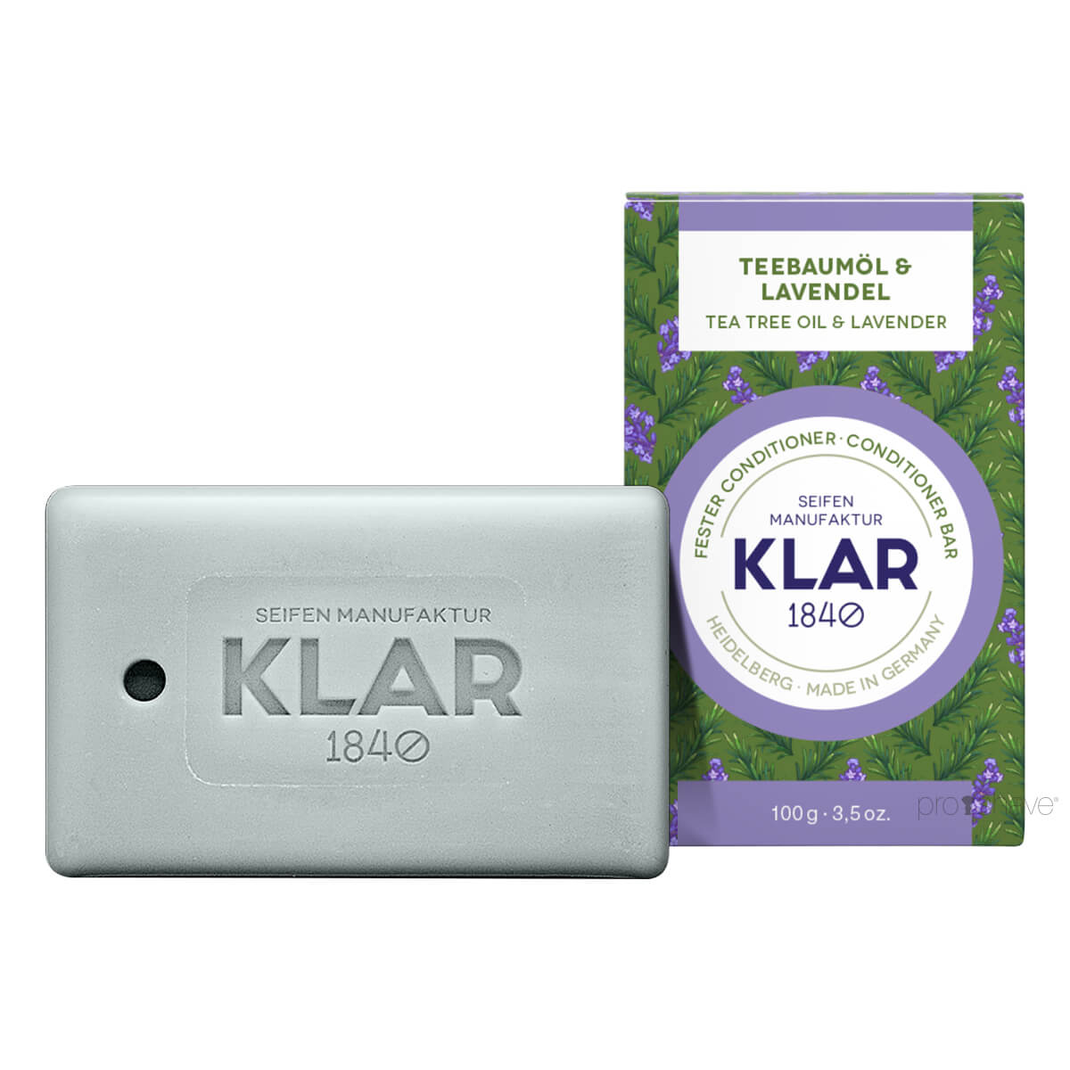 Klar Seifen Conditioner Bar Tea Tree Oil Lavendel 100 Gr