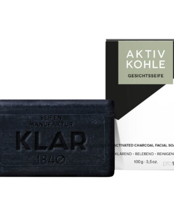 Klar Seifen Sæbe  Aktivt Kul  100 Gr