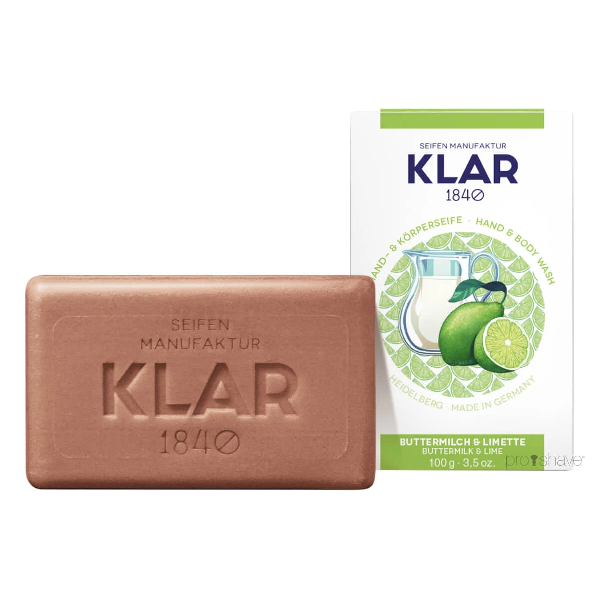 Klar Seifen Sæbe Kærnemælk Lime 100 Gr