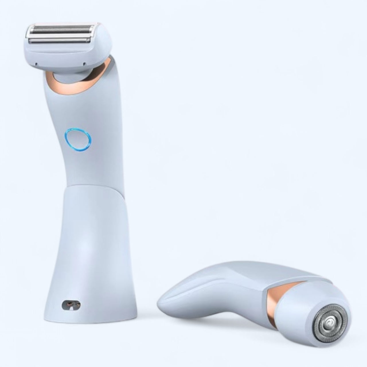 Ladyshaver Bedst   Test Blå Med Ladestation