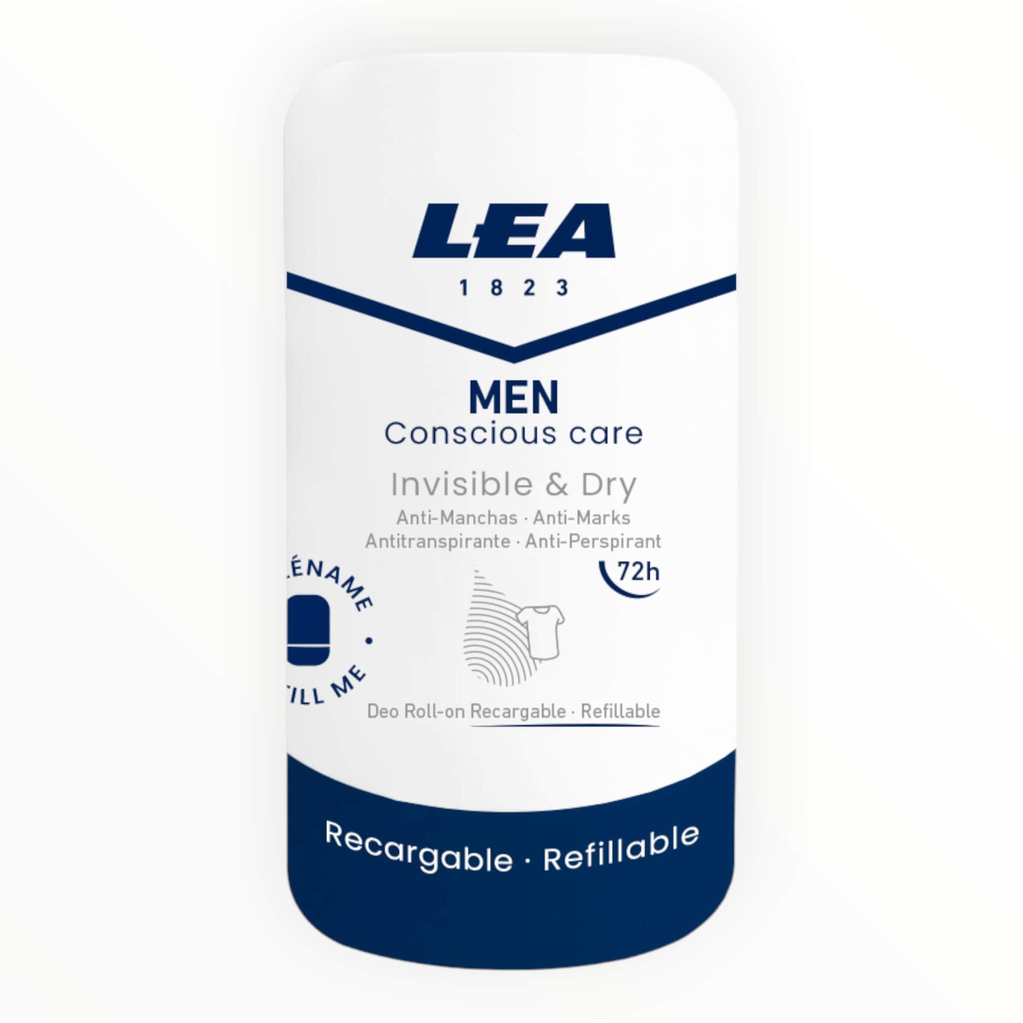 Lea Classic Genopfyldelig Roll-on Deodorant  Invisible   Dry  Men  50 Ml