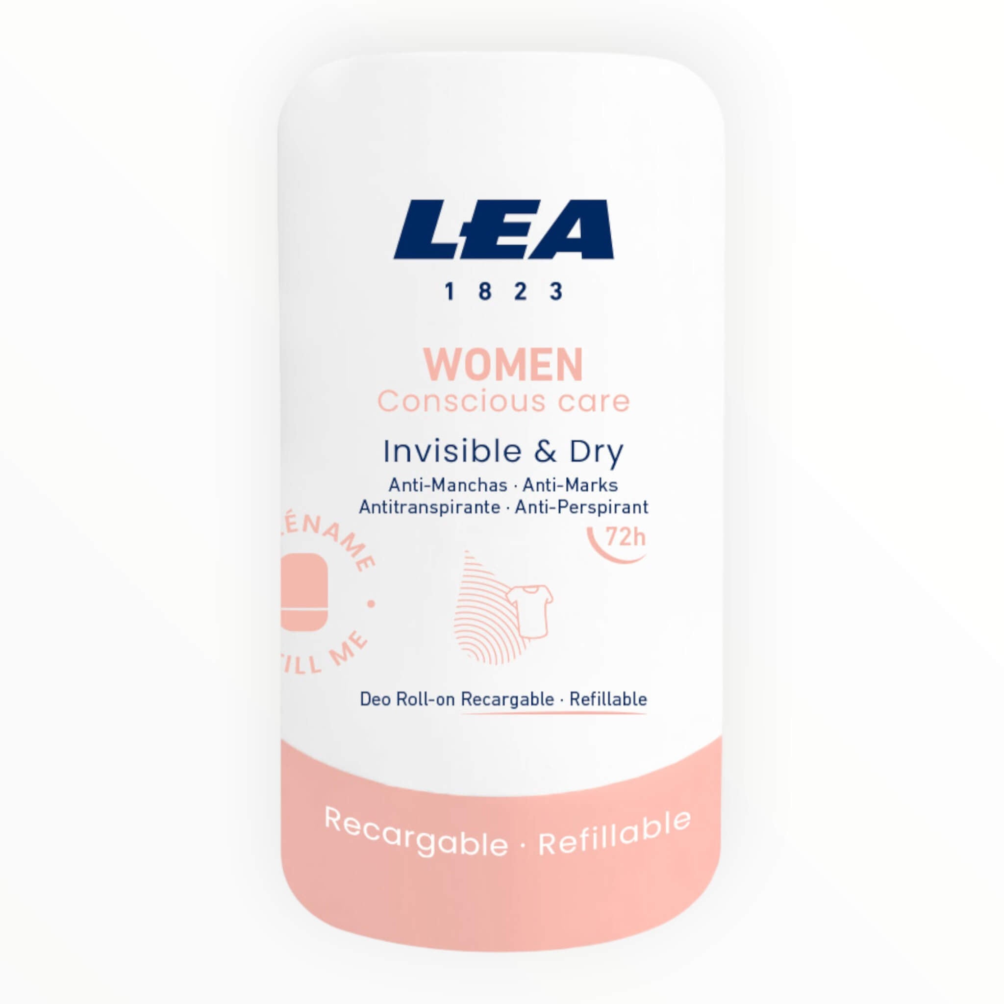 Lea Classic Genopfyldelig Roll-on Deodorant  Invisible   Dry  Women  50 Ml