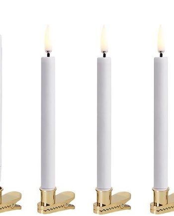 Led Mini Taper Candle    Clip   -pack    3x13   Cm White