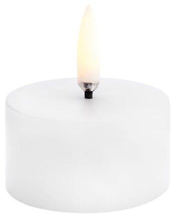 Led Pillar Candle  Nordic White  Smooth  5x2   Cm   Stk