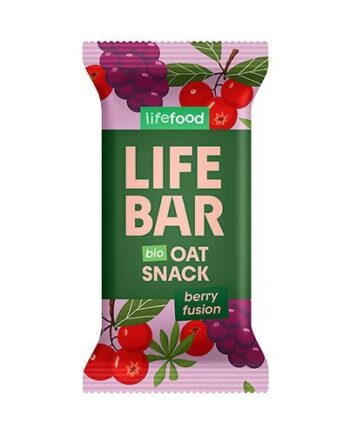 Lifebar Havre Snack Berry Fusion økologisk 40 Gram