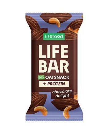 Lifebar Havre Snack Protein Chocolate Delight økologisk 40 Gram