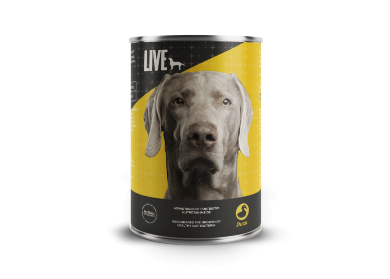 Live Dog Vådfoder Med And 395 Gram