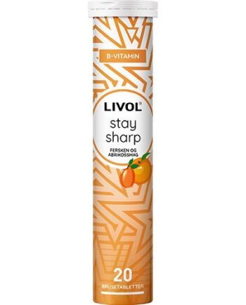 Livol Stay Sharp  Fersken Og Abrikossmag 20 Tabletter