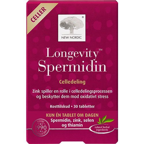 Longevity Spermidin 30 Tabletter