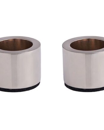 Lysestage    Kronelys  Chrome   -pack    2x2   Cm