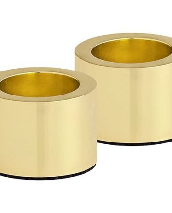 Lysestage    Kronelys  Matte Brass   -pack    2x2