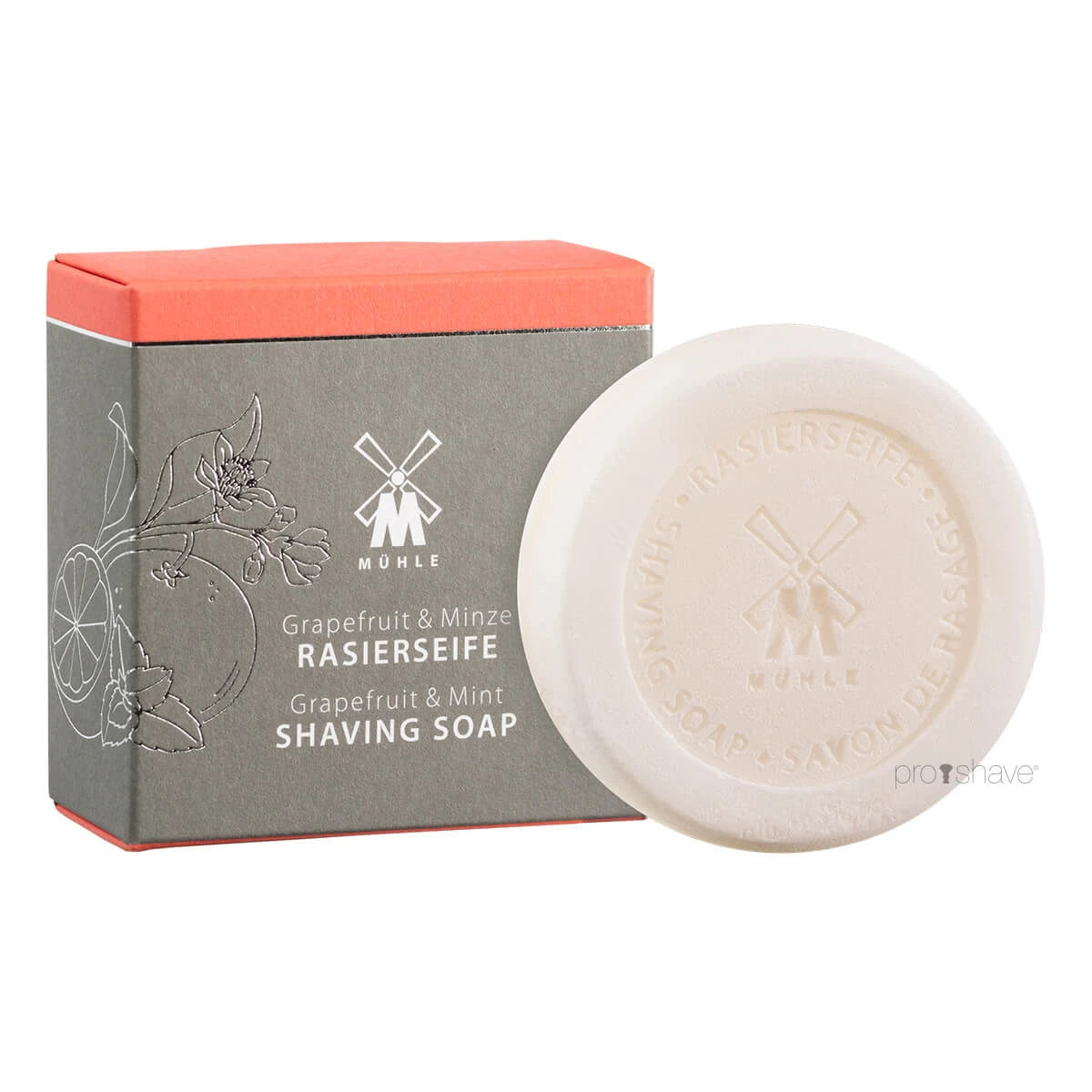 Mühle Shaving Barbersæbe Grapefrugt Mint 65 Gr