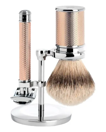 Mühle Shaving Barbersæt Med De-skraber  Barberkost Og Holder  Traditional  Rosegold