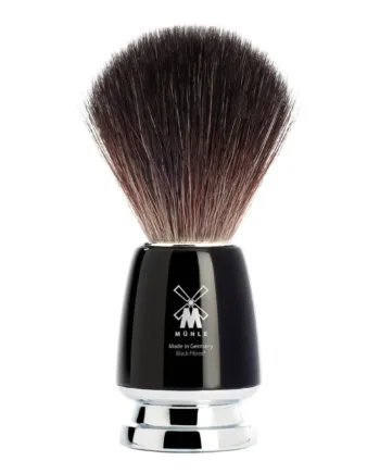 Mühle Shaving Black Fibre Barberkost  21 Mm  Rytmo  Sort Kunstharpiks
