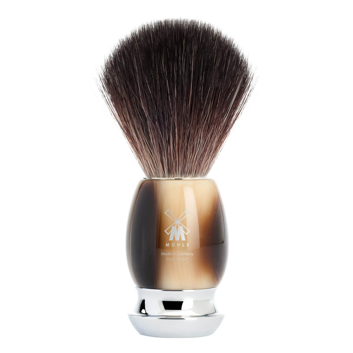 Mühle Shaving Black Fibre Barberkost 21 Mm Vivo Brunt Horn