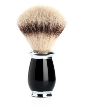 Mühle Shaving Silvertip Fibreâ  Barberkost  21 Mm  Purist  Sort Kunstharpiks