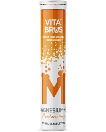 Magnesium B6 Brusetabletter Mandarinsmag 20 Tabletter