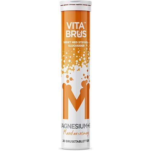 Magnesium B6 Brusetabletter Mandarinsmag 20 Tabletter