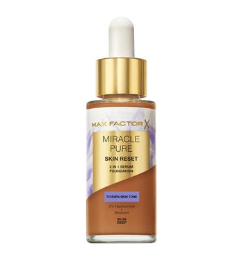 Max Factor Miracle Pure Skin Reset   In   Serum Foundation 80-85 Medium 30 Ml