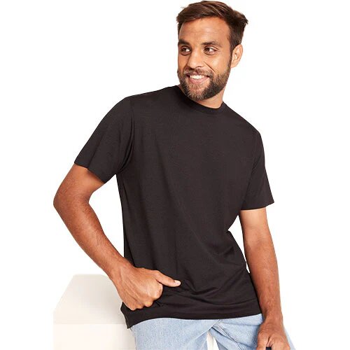 Men Classic Crew Neck -shirt Sort Str