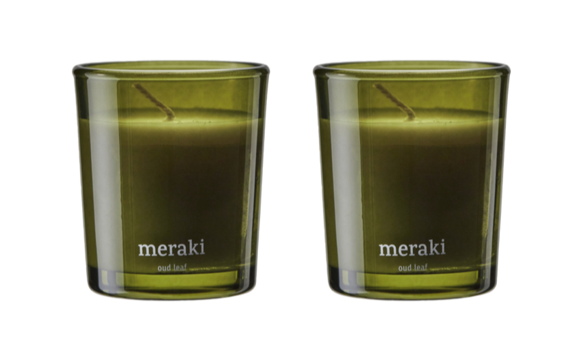 Meraki Duftlys  Oud Leaf    Stk  7cm   6cm