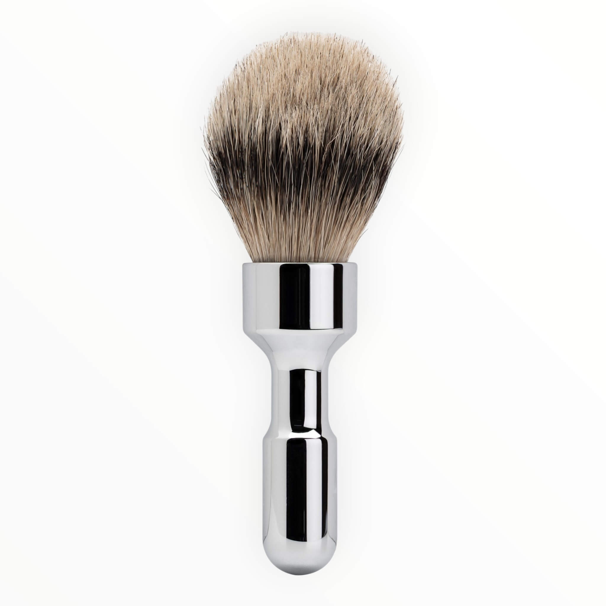 Merkur Futur Barberkost Silvertip Badger Krom