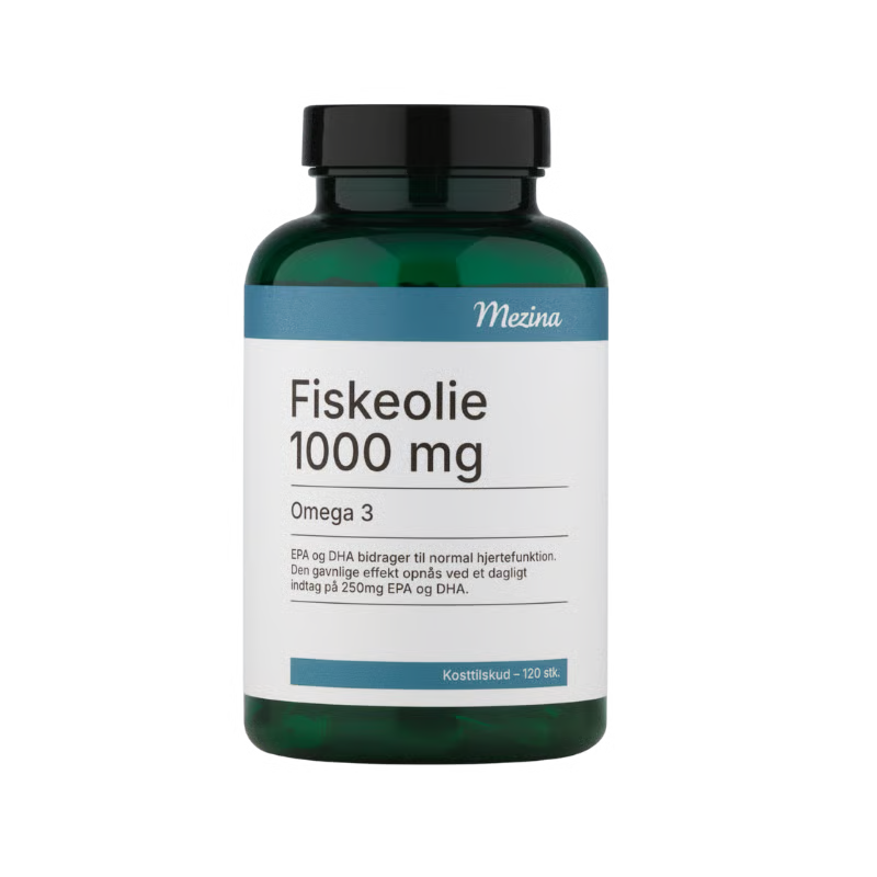 Mezina Fiskeolie Omega-  1000mg