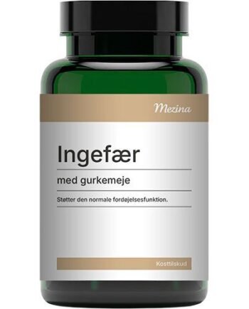 Mezina Ingefær Med Gurkemeje 120 Tabletter