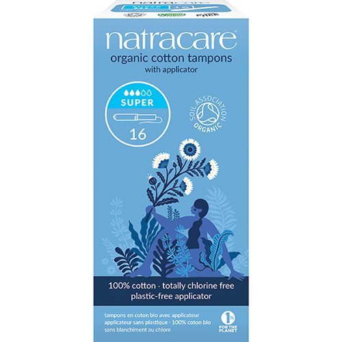 Natracare Tampon Super    Hylster øko  16stk