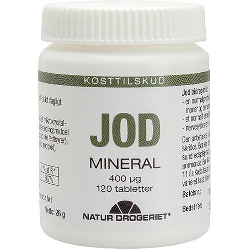 Natur-drogeriet Jod Tabletter 400 âµg 120tab
