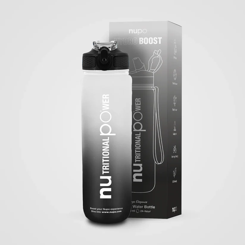 Nupo Smart Water Bottle Black 1000ml