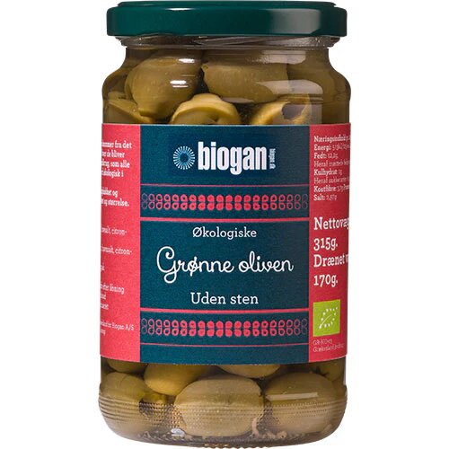 Oliven Grønne Sten øko 340 Gram