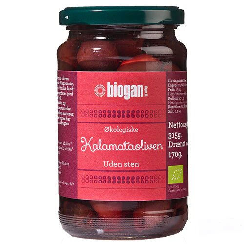 Oliven Kalamata Sten øko 340 Gram