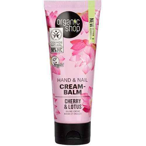 Organic Shop Hand Nail Cream-balm Cherry Lotus 75 Ml