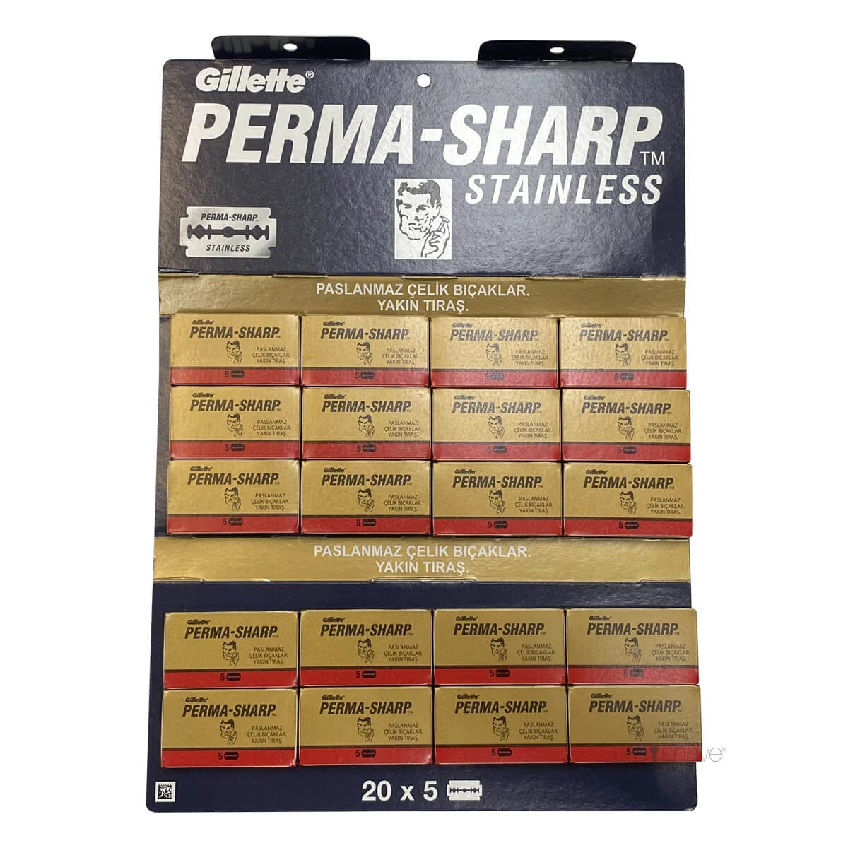 Permasharp Super De-barberblade Stang 20x5 Stk 100 Stk