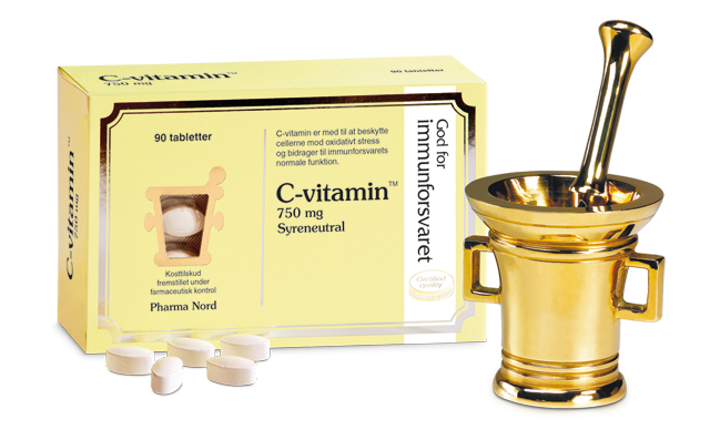 Pharma Nord -vitamin 750 Mg Syreneutral 90 Tabl