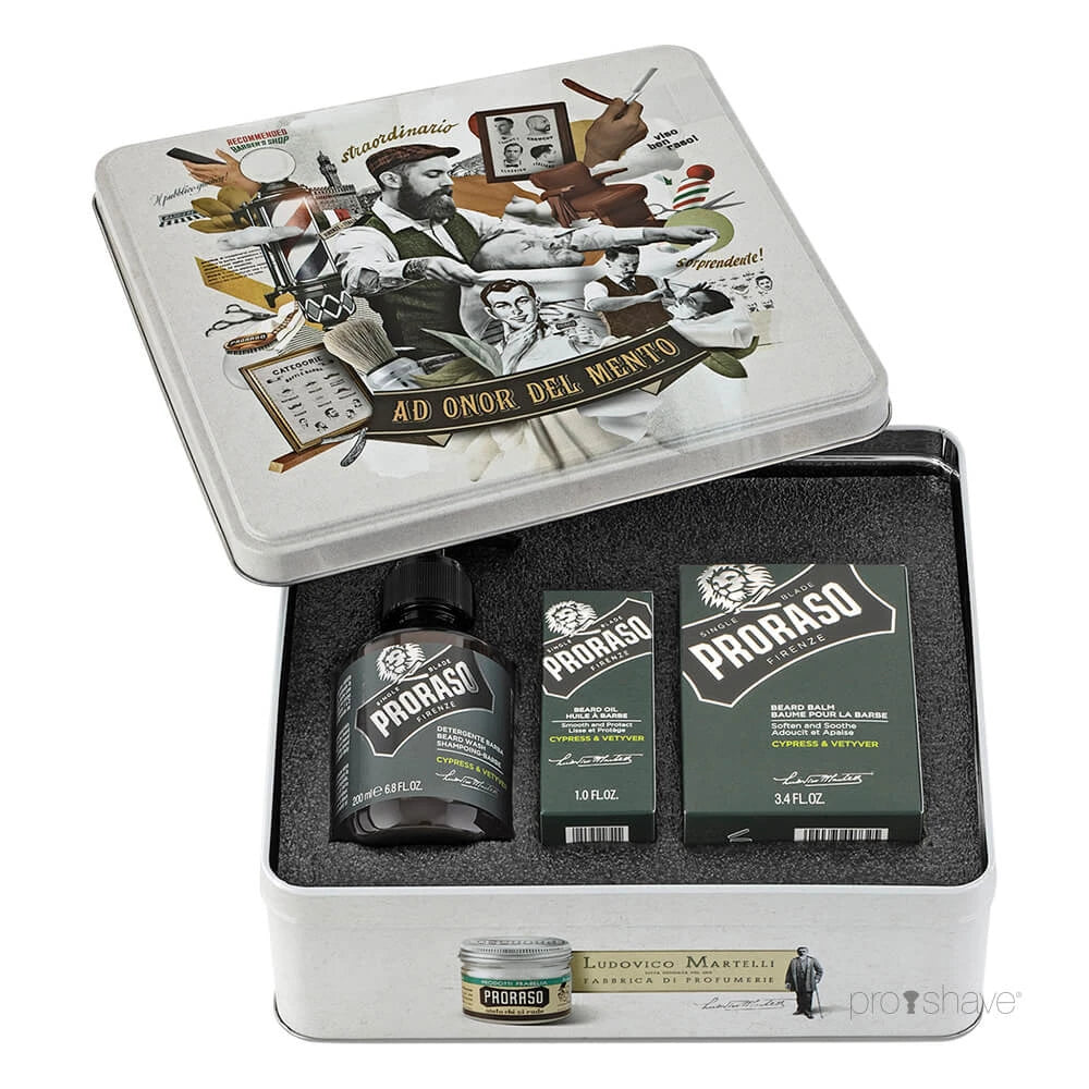 Proraso Gaveæske Til Skægpleje Cypress Vetiver
