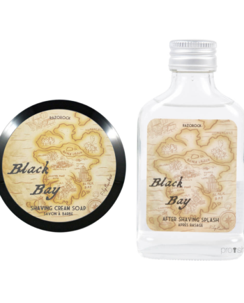 Razorock Black Bay Sæt  Barbersæbe Og Aftershave