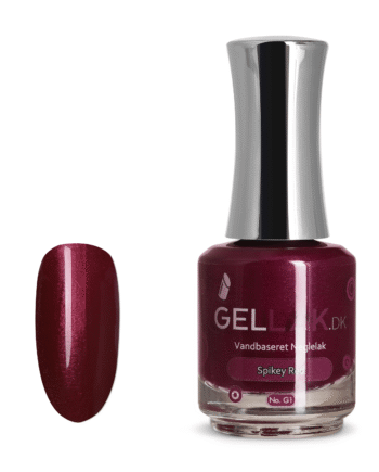 Rød Vandbaseret Neglelak    Quot Spikey Red Quot  No  G1   15 Ml   Gellak Dk
