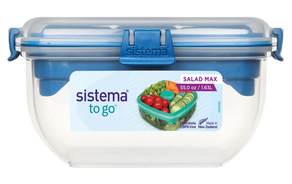 Sistema Salad Max To Go Ocean Blue 63l