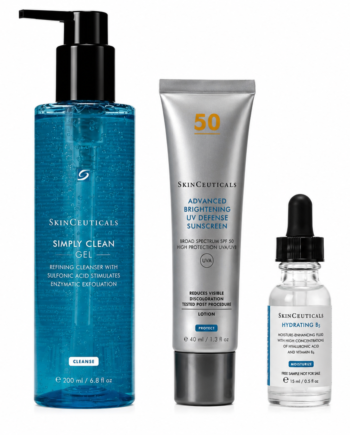 Skinceuticals Starter Kit- Simply Clean  Brightening Spf 50 Og Hydrating B5 Serum
