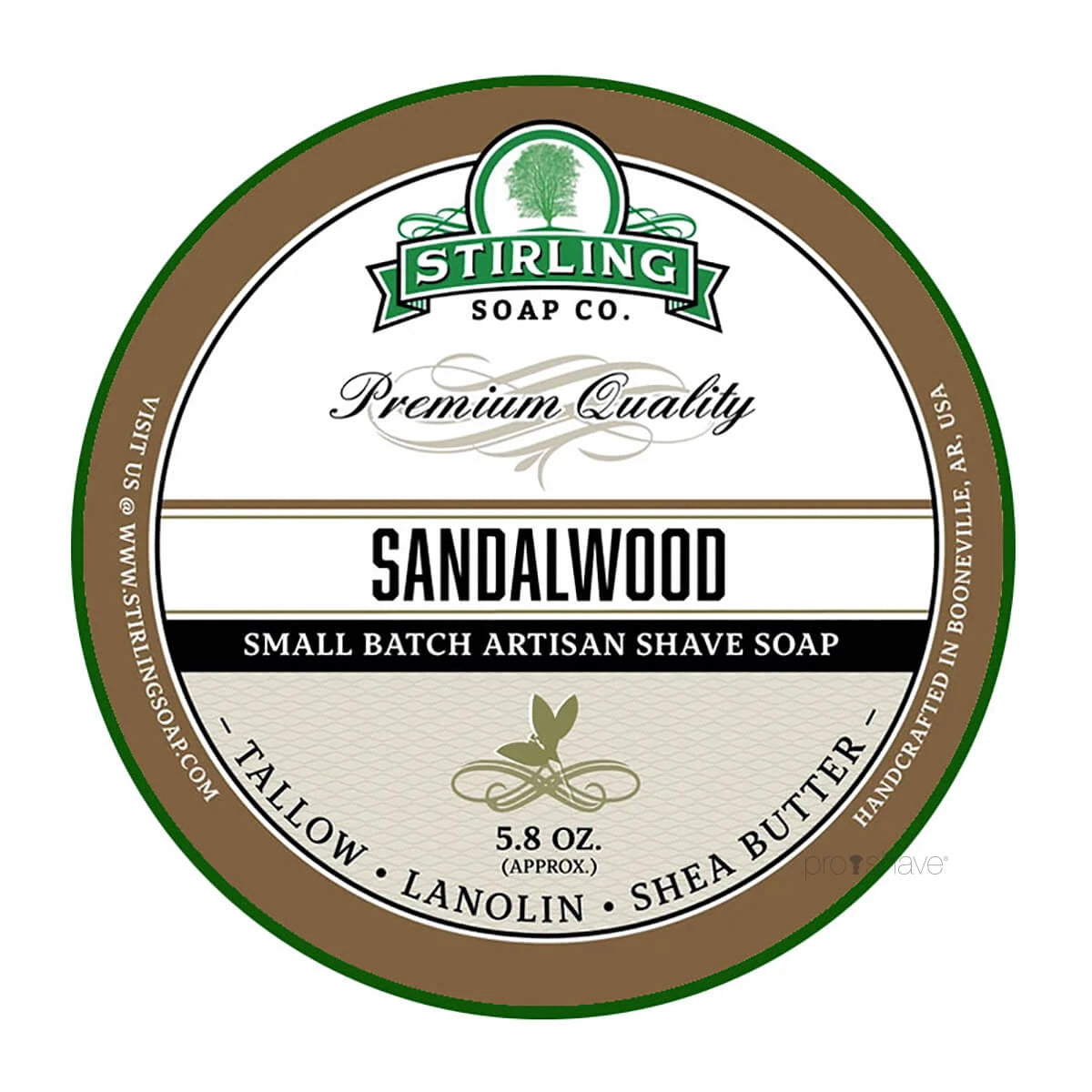 Stirling Soap Company Barbersæbe Sandalwood 170 Ml